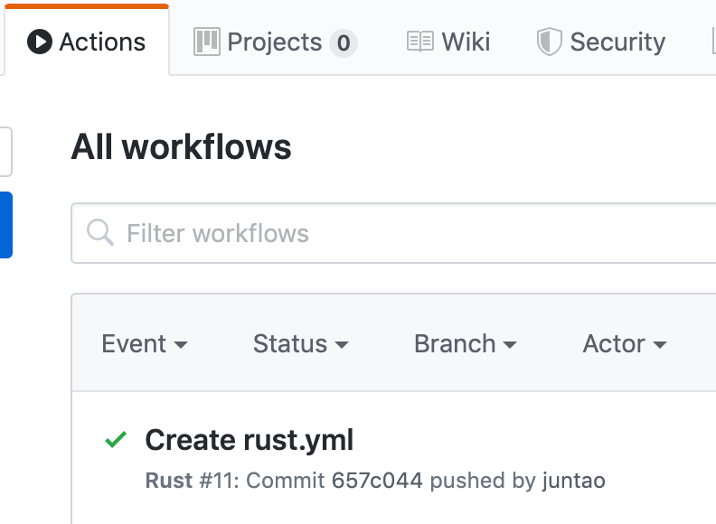 Every push to the GitHub repo will trigger the actions to run